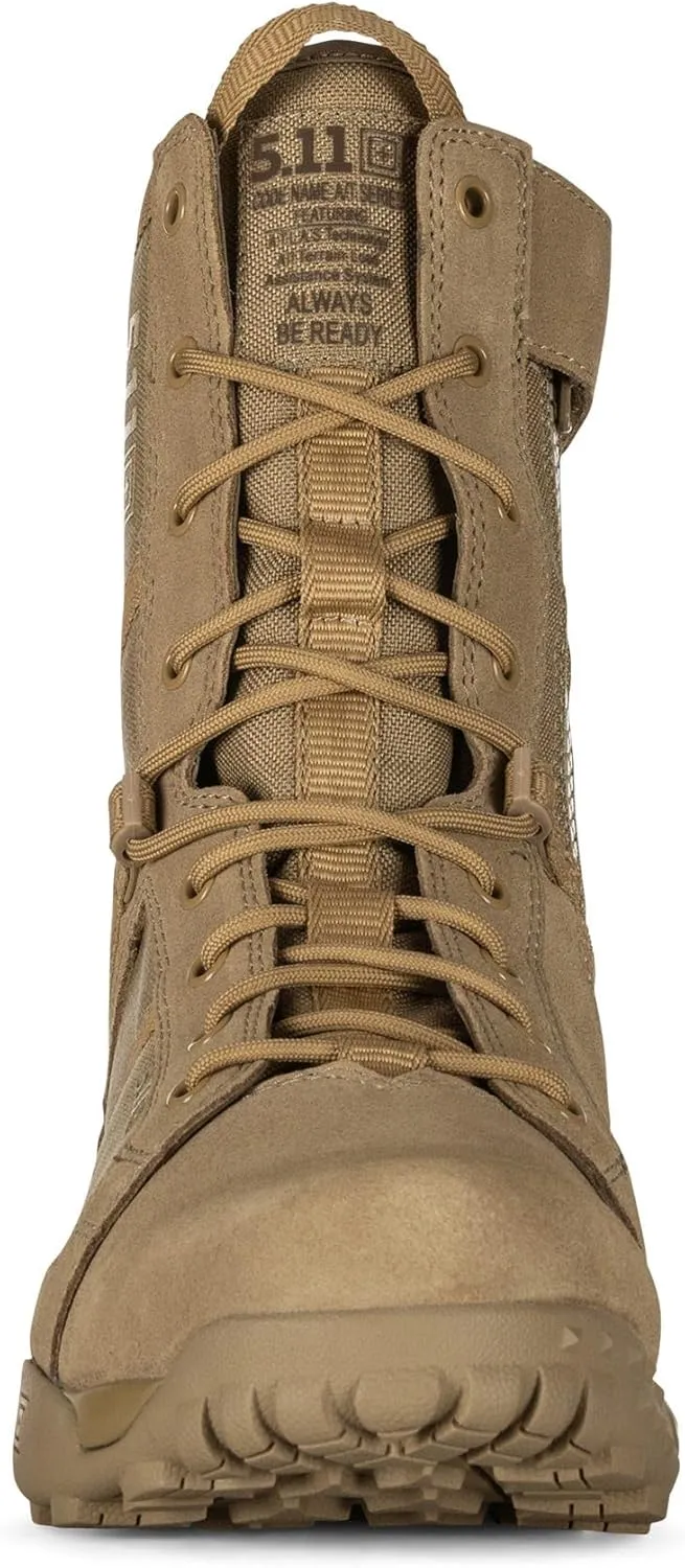 5.11 Tactical Mens A/T All-Terrain 8-inch Military Style Boots for Snow, Hiking, Work  Non-Zip, Water-Resistant, Style 12422