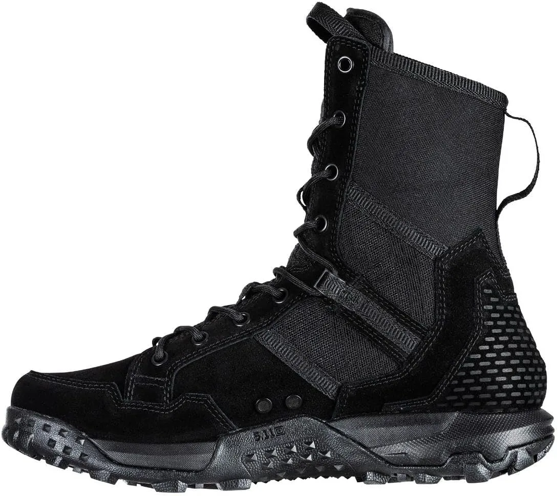 5.11 Tactical Mens A/T All-Terrain 8-inch Military Style Boots for Snow, Hiking, Work  Non-Zip, Water-Resistant, Style 12422