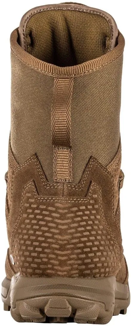 5.11 Tactical Mens A/T All-Terrain 8-inch Military Style Boots for Snow, Hiking, Work  Non-Zip, Water-Resistant, Style 12422
