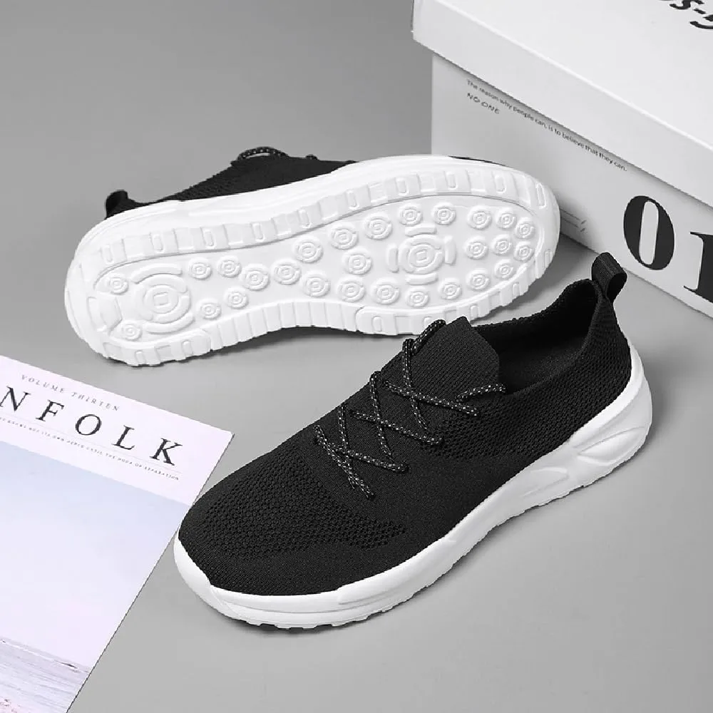 Asifn Mens Running Shoes Lightweight Sports Gym Shoes Lace Up Mesh Trainers Comfortable Breathable Tennis Shoes