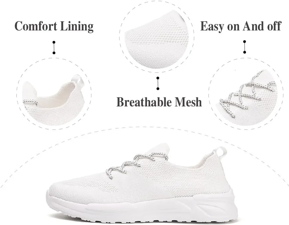 Asifn Mens Running Shoes Lightweight Sports Gym Shoes Lace Up Mesh Trainers Comfortable Breathable Tennis Shoes