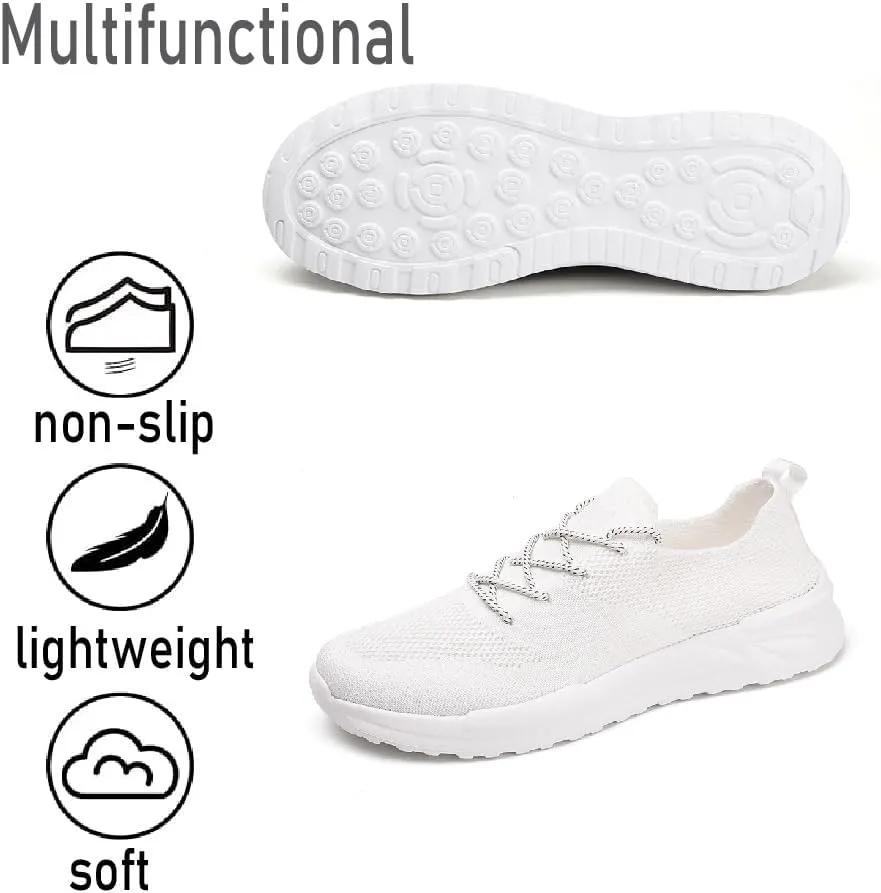 Asifn Mens Running Shoes Lightweight Sports Gym Shoes Lace Up Mesh Trainers Comfortable Breathable Tennis Shoes