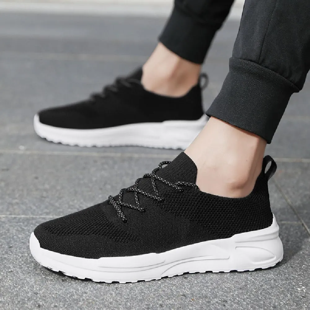 Asifn Mens Running Shoes Lightweight Sports Gym Shoes Lace Up Mesh Trainers Comfortable Breathable Tennis Shoes