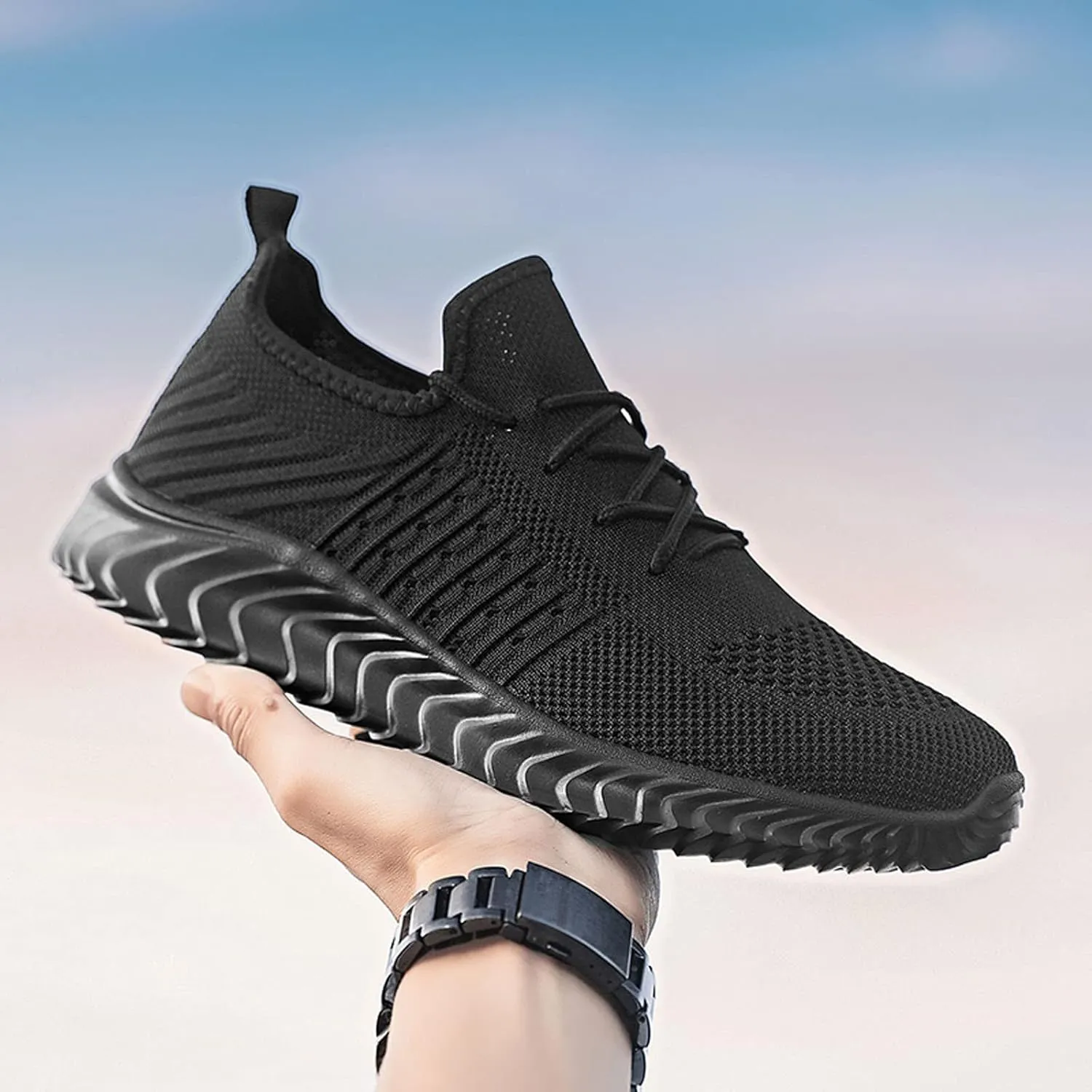 Athletic Fashion Sneakers for Men Comfortable Lightweight Casual Walking Shoe Men's Comfortable Diabetic Shoes