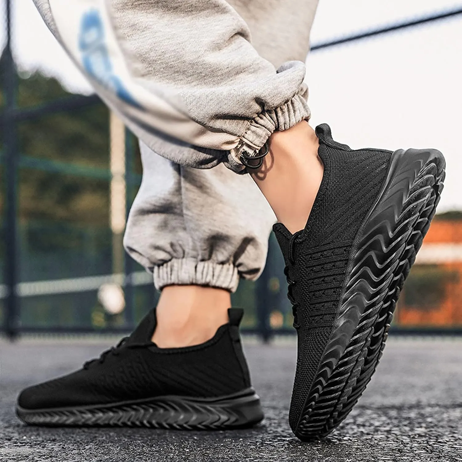 Athletic Fashion Sneakers for Men Comfortable Lightweight Casual Walking Shoe Men's Comfortable Diabetic Shoes