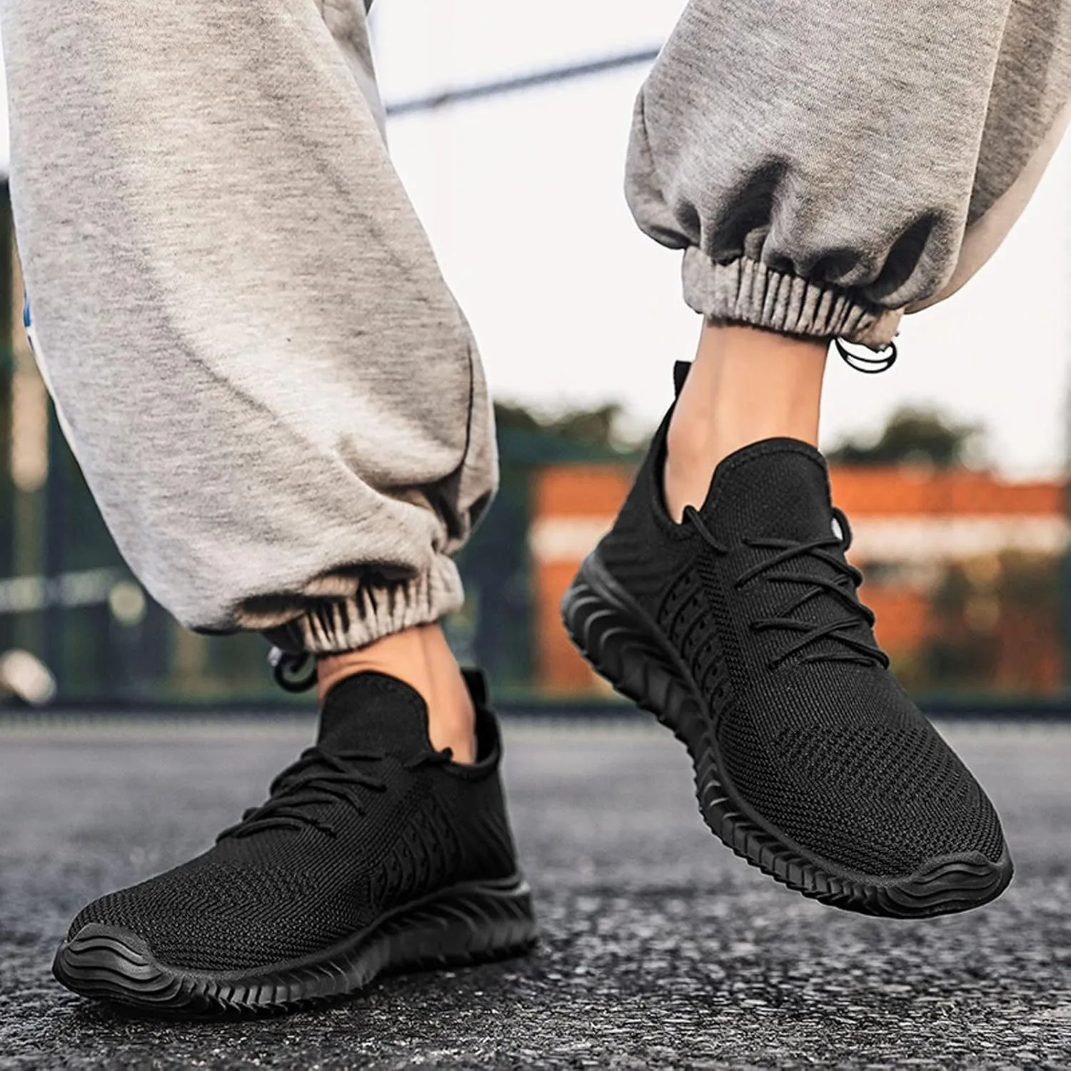 Athletic Fashion Sneakers for Men Comfortable Lightweight Casual Walking Shoe Men's Comfortable Diabetic Shoes