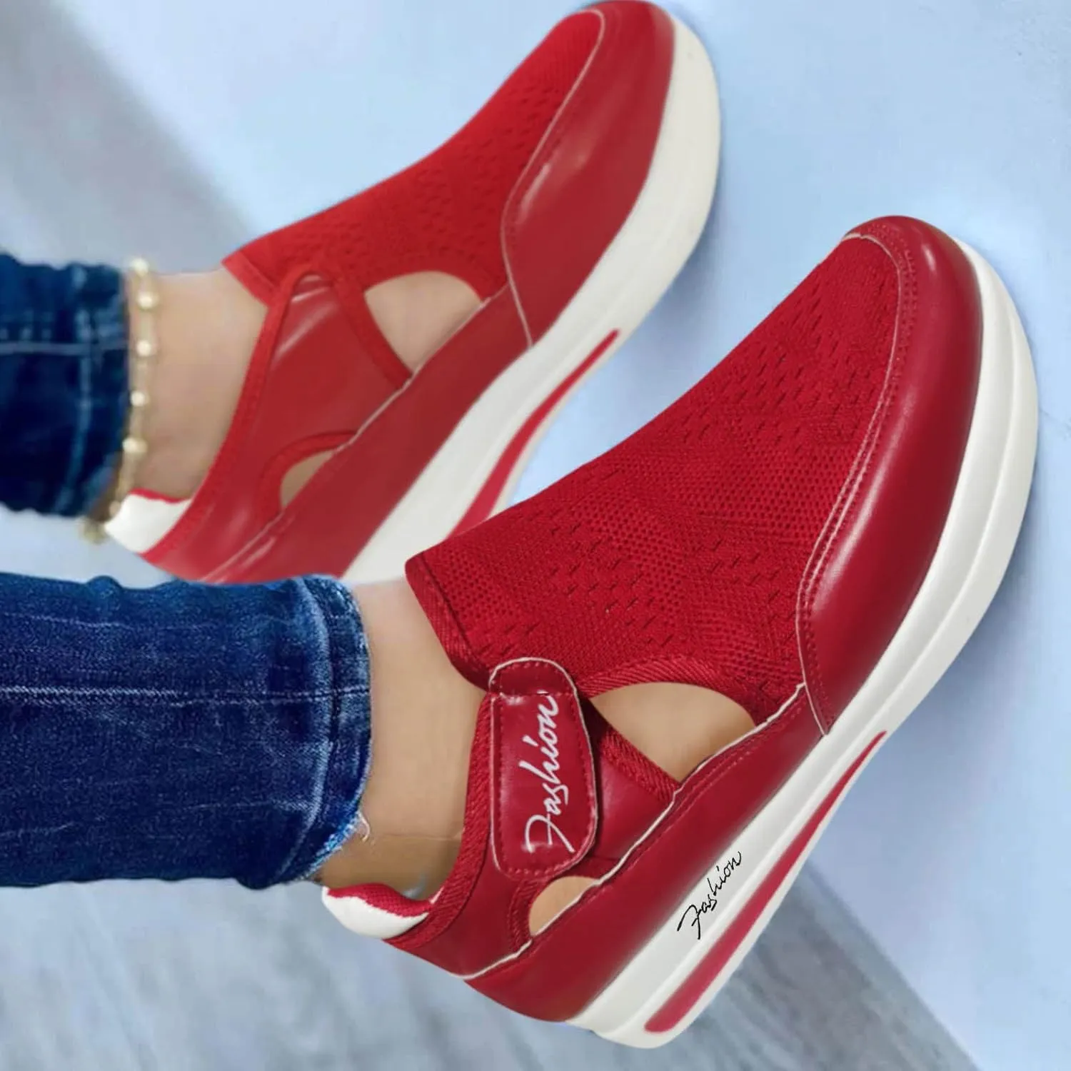 Athletic Shoes Women Shoes for Women Memory Foam Go Walk Slip on Tennis Shoes Womens Low Top Lace Up Sneakers