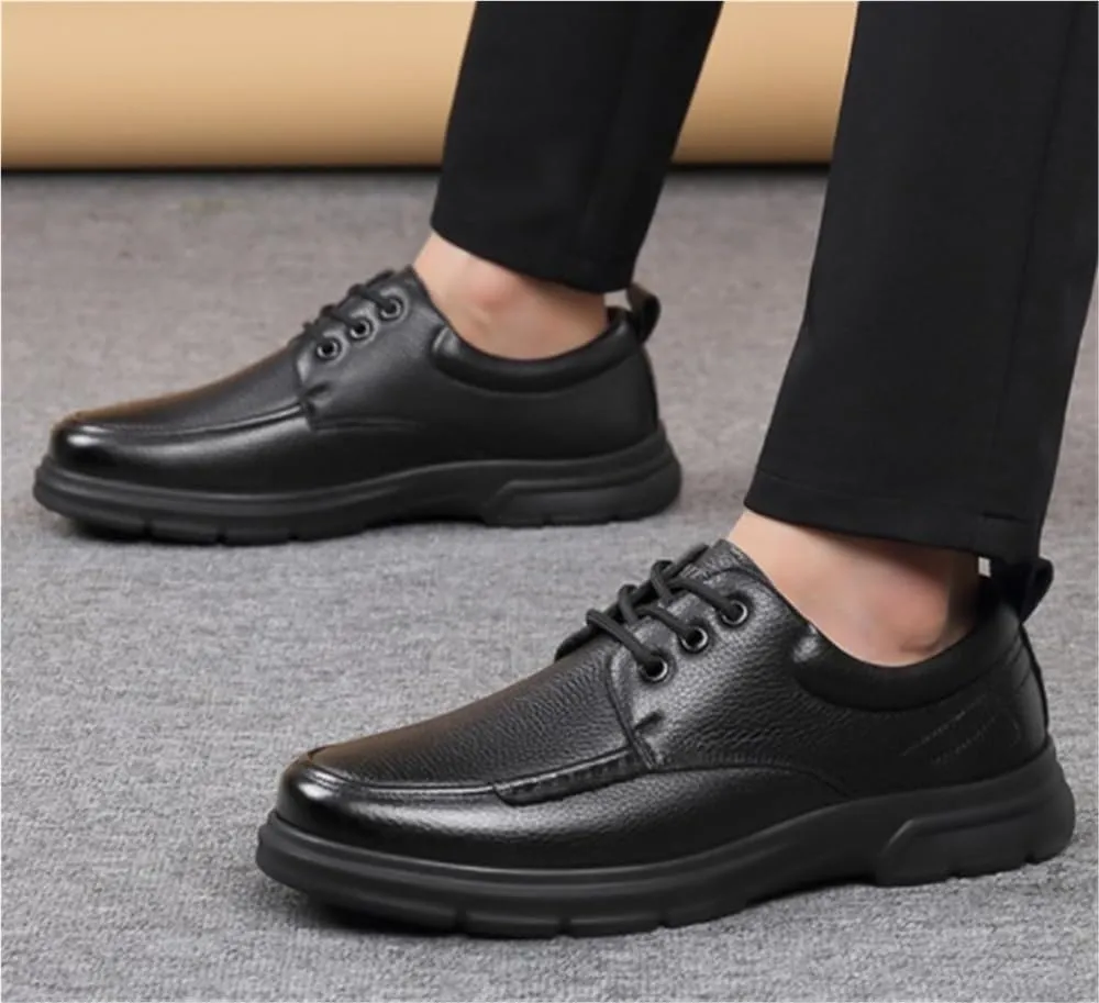 Breathable Comfy Non Slip Rubber Sole Leather Shoes Retro Oxford Classic Work Office Business Dress Shoes Lightweight and Comfortable for Everyday Wear