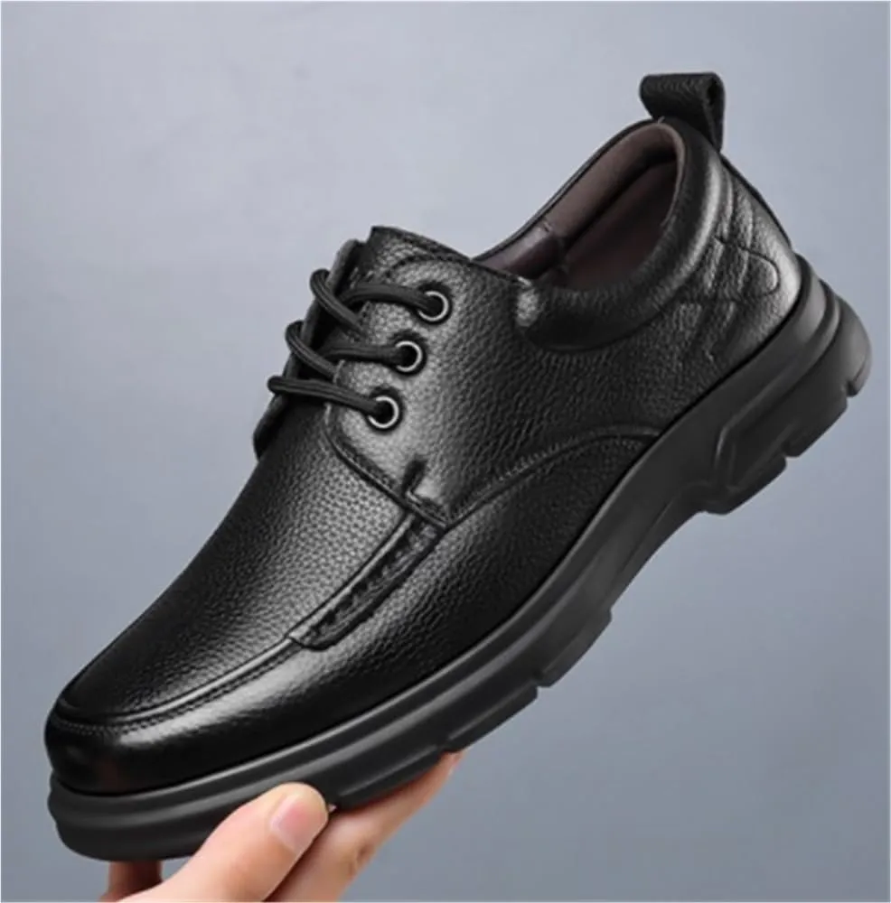 Breathable Comfy Non Slip Rubber Sole Leather Shoes Retro Oxford Classic Work Office Business Dress Shoes Lightweight and Comfortable for Everyday Wear
