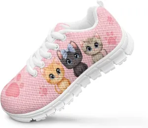 Cartoon Animal Sneakers for Boys Girls Lightweight Breathable Sports Running Tennis Shoes Anti-Skid Comfortable Casual Shoes