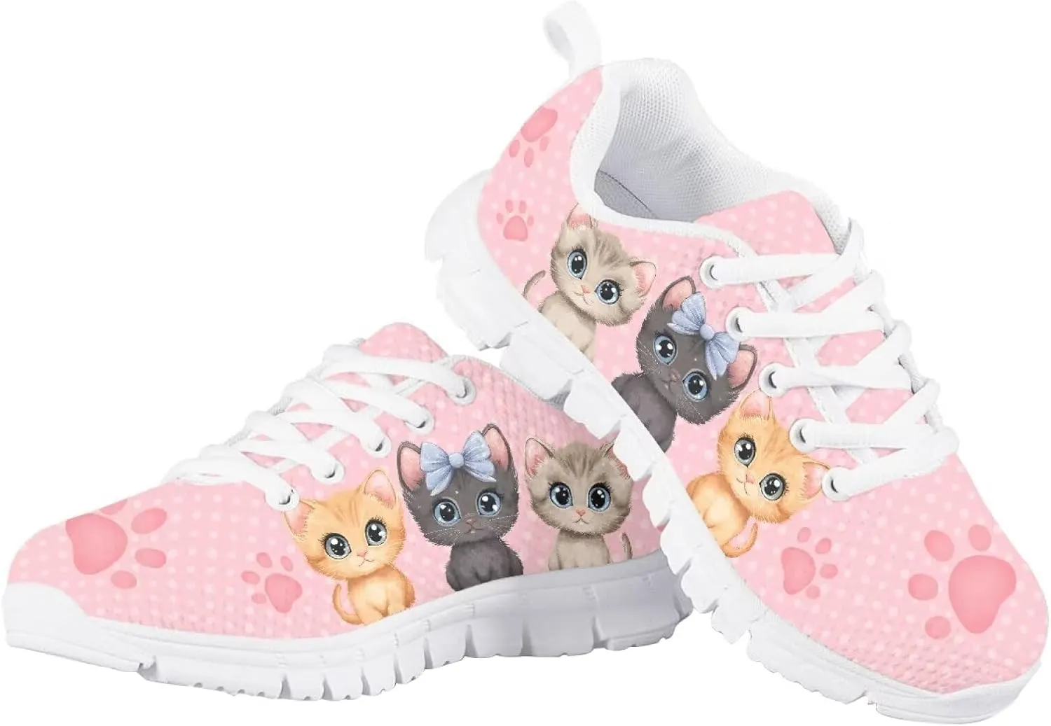 Cartoon Animal Sneakers for Boys Girls Lightweight Breathable Sports Running Tennis Shoes Anti-Skid Comfortable Casual Shoes