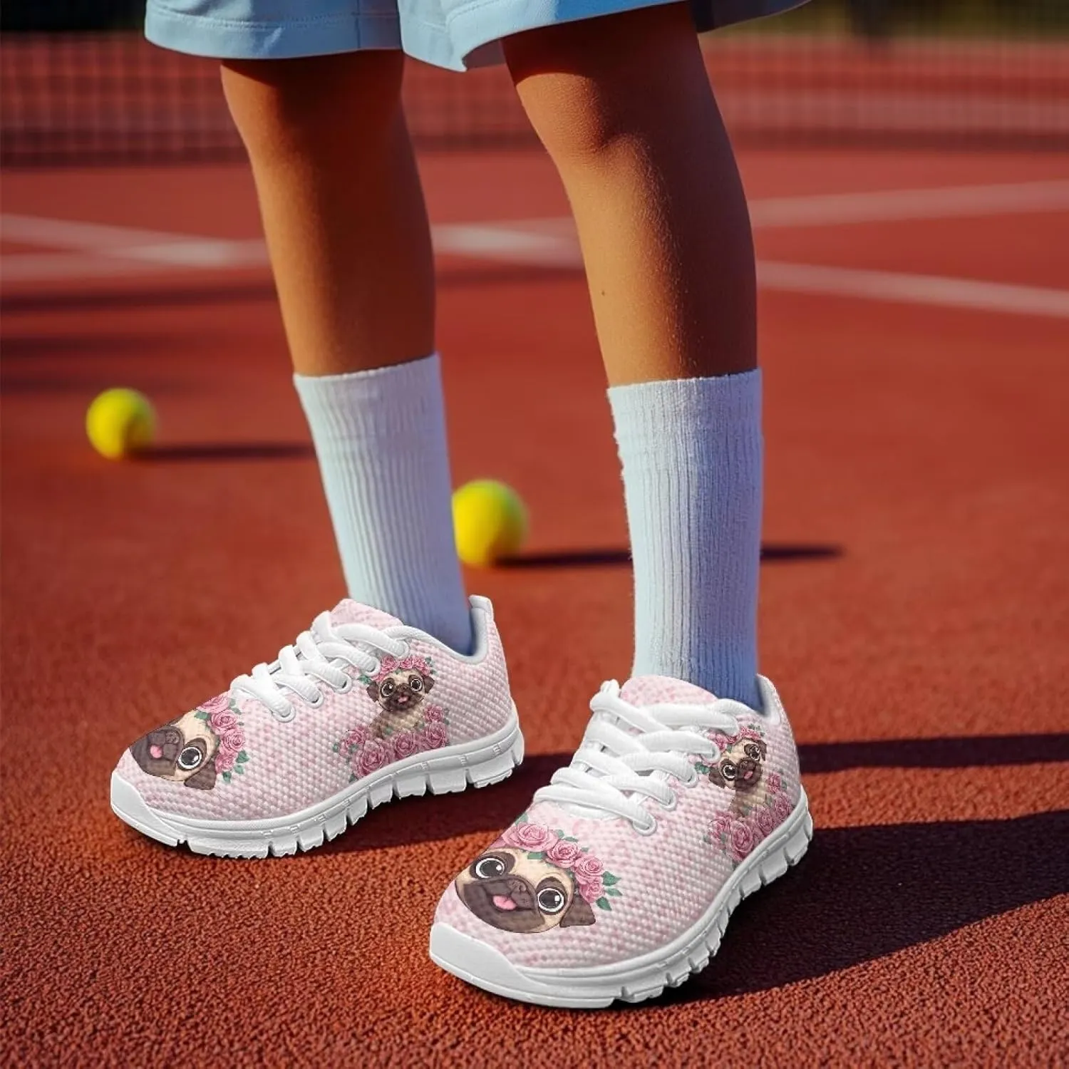 Cartoon Animal Sneakers for Boys Girls Lightweight Breathable Sports Running Tennis Shoes Anti-Skid Comfortable Casual Shoes