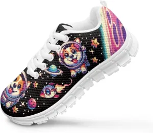 Cartoon Animal Sneakers for Boys Girls Lightweight Breathable Sports Running Tennis Shoes Anti-Skid Comfortable Casual Shoes