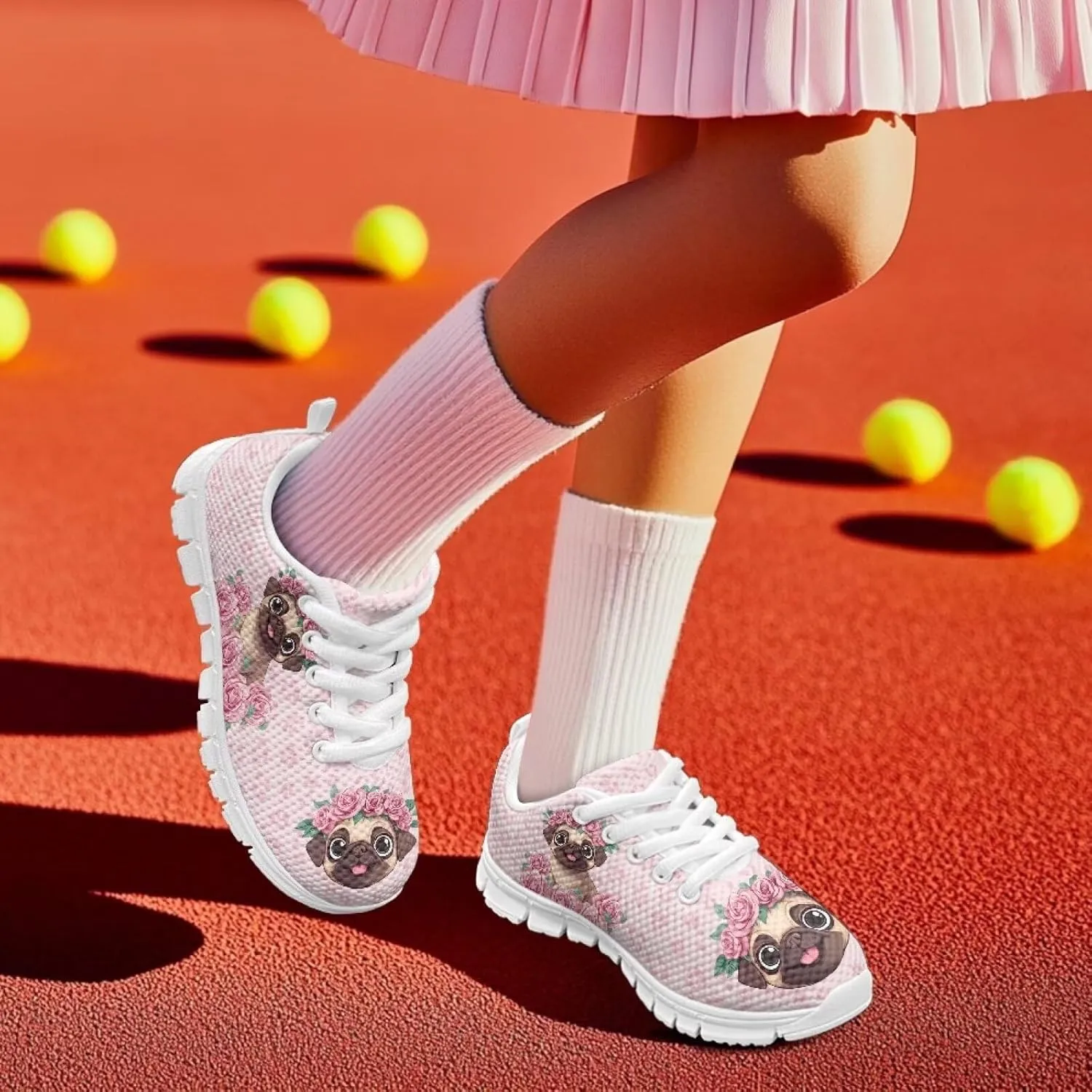 Cartoon Animal Sneakers for Boys Girls Lightweight Breathable Sports Running Tennis Shoes Anti-Skid Comfortable Casual Shoes
