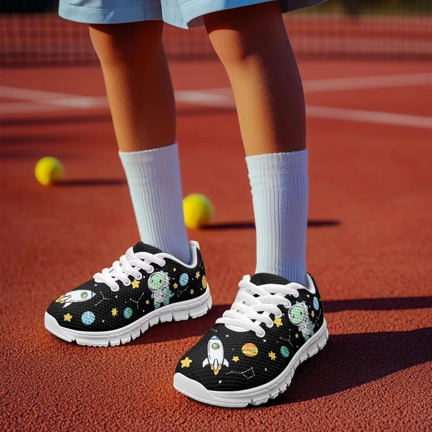 Cartoon Animal Sneakers for Boys Girls Lightweight Breathable Sports Running Tennis Shoes Anti-Skid Comfortable Casual Shoes