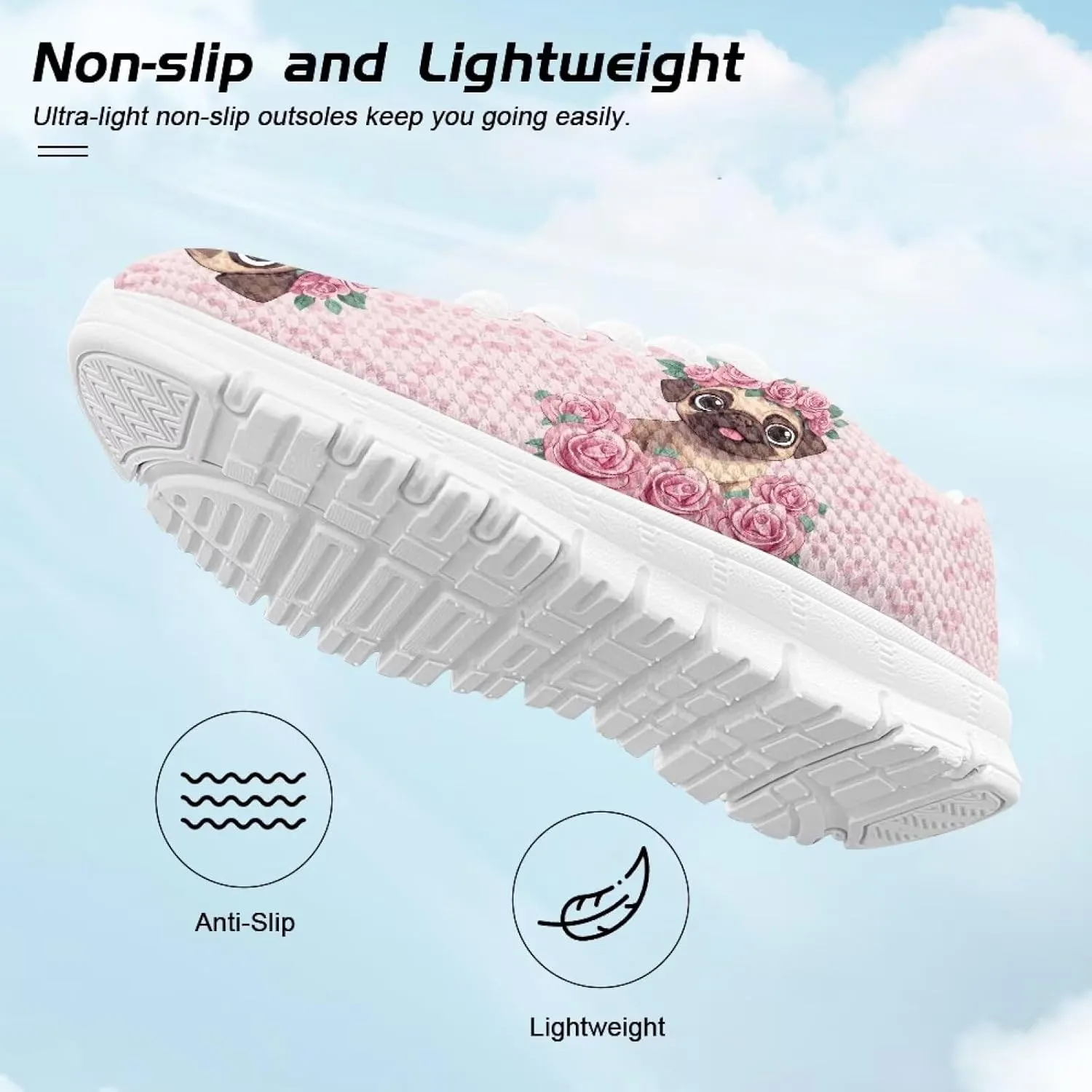 Cartoon Animal Sneakers for Boys Girls Lightweight Breathable Sports Running Tennis Shoes Anti-Skid Comfortable Casual Shoes