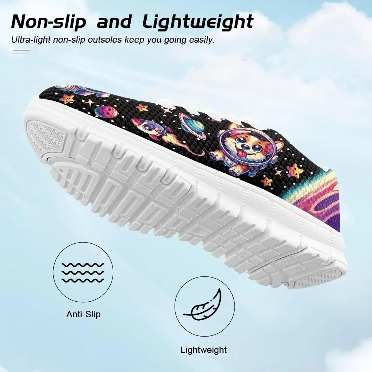 Cartoon Animal Sneakers for Boys Girls Lightweight Breathable Sports Running Tennis Shoes Anti-Skid Comfortable Casual Shoes