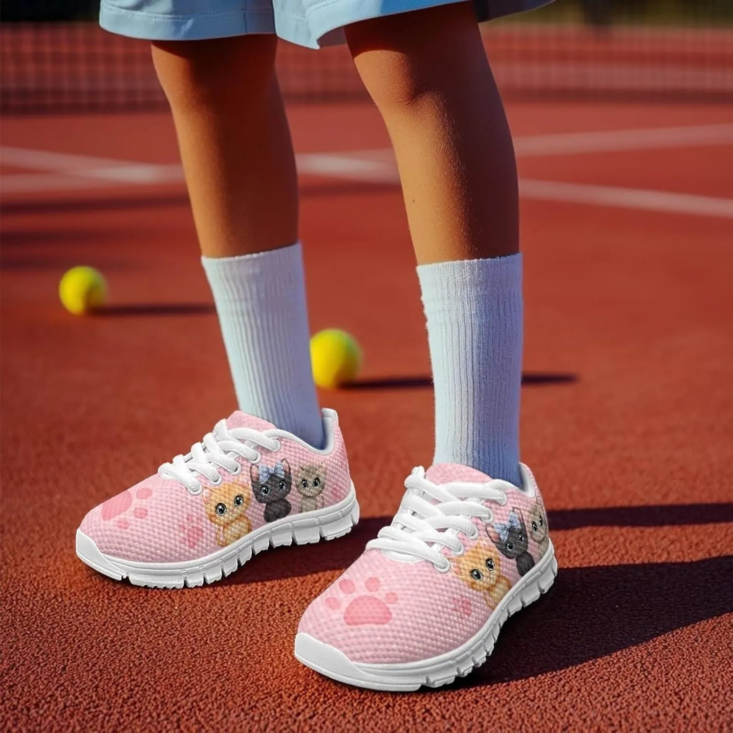 Cartoon Animal Sneakers for Boys Girls Lightweight Breathable Sports Running Tennis Shoes Anti-Skid Comfortable Casual Shoes