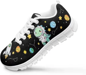 Cartoon Animal Sneakers for Boys Girls Lightweight Breathable Sports Running Tennis Shoes Anti-Skid Comfortable Casual Shoes