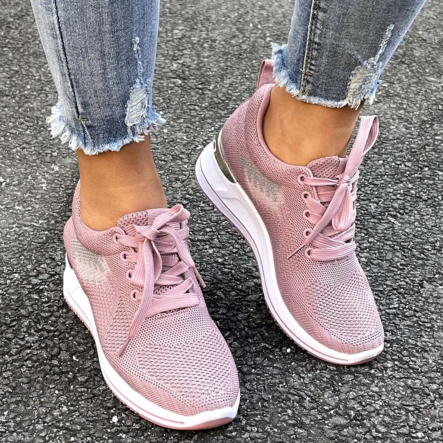 Casual Sneakers for Women Women Shoes Dressy Comfortable Breathable Mesh Shoes for Gym Workout Sports