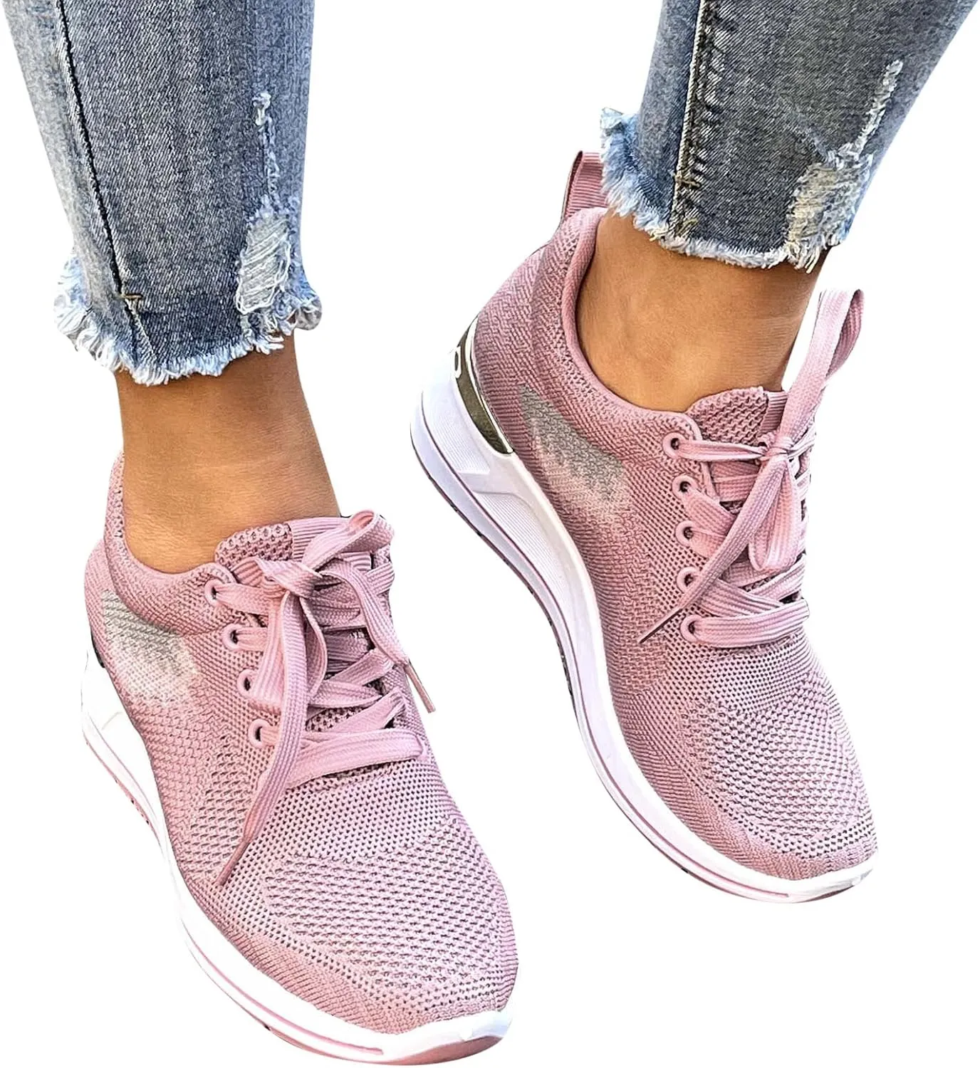Casual Sneakers for Women Women Shoes Dressy Comfortable Breathable Mesh Shoes for Gym Workout Sports