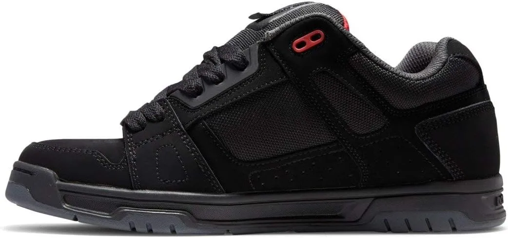 DC Shoes Stag Mens Skate Trainers in Black Red
