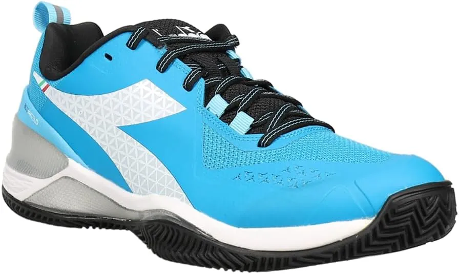 Diadora Mens Blushield Torneo Clay Tennis Sneakers Shoes - Blue