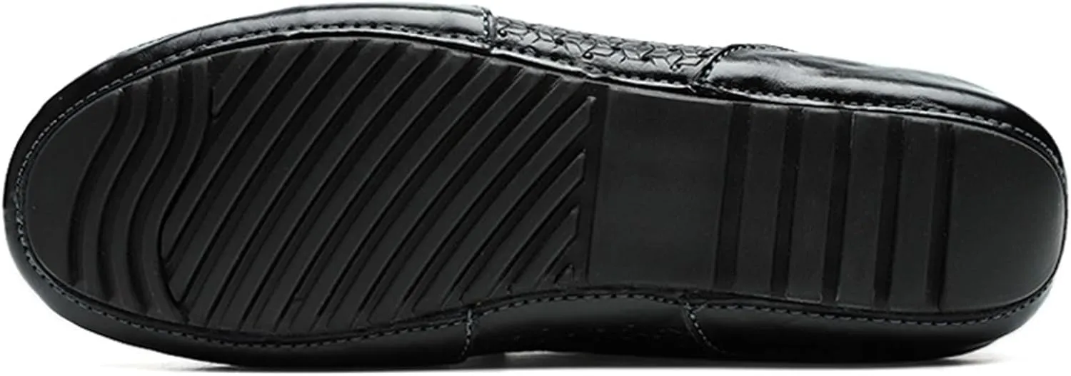Dress Shoes for Men Handmade Genuine Leather Men's Loafers Soft Slip-On Comfortable Casual Shoes Plus