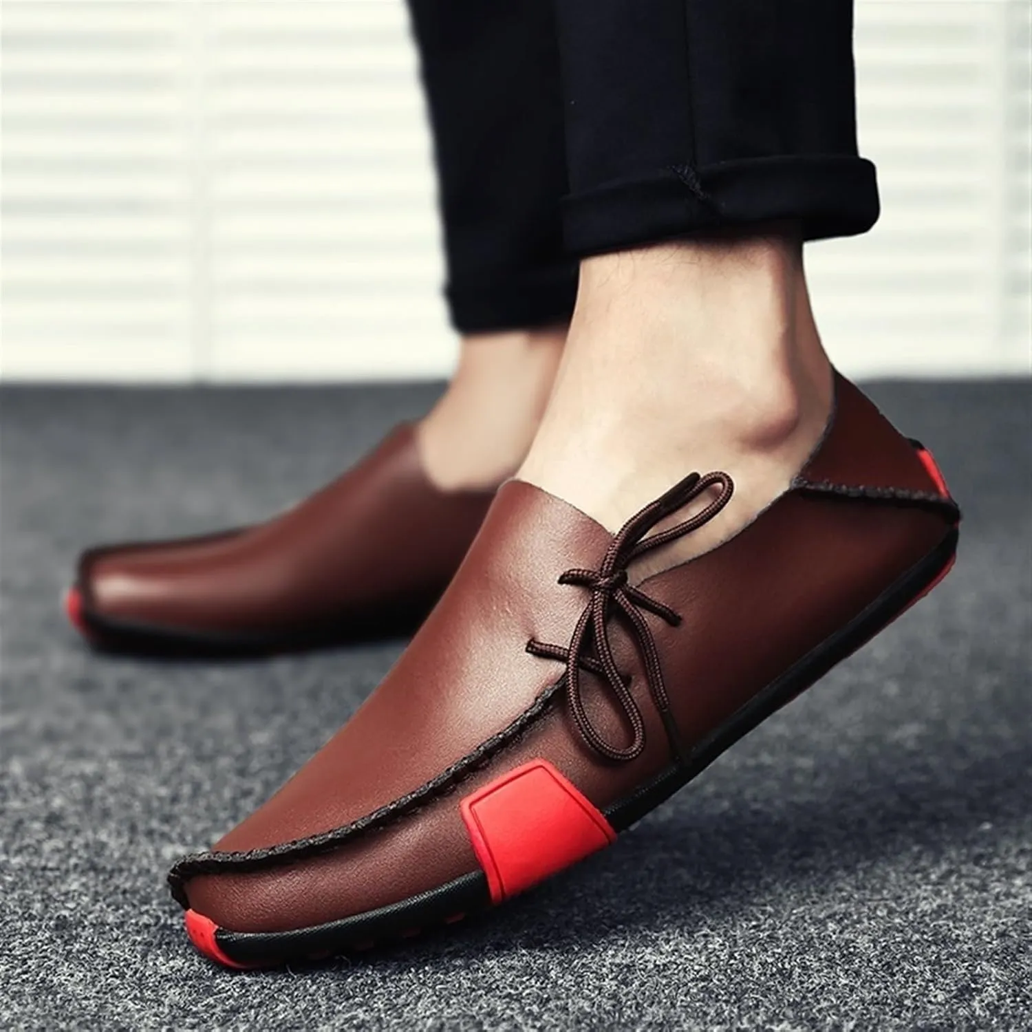 Dress Shoes for Men Men's Leather Loafers Comfortable Casual Shoes for Everyday Wear