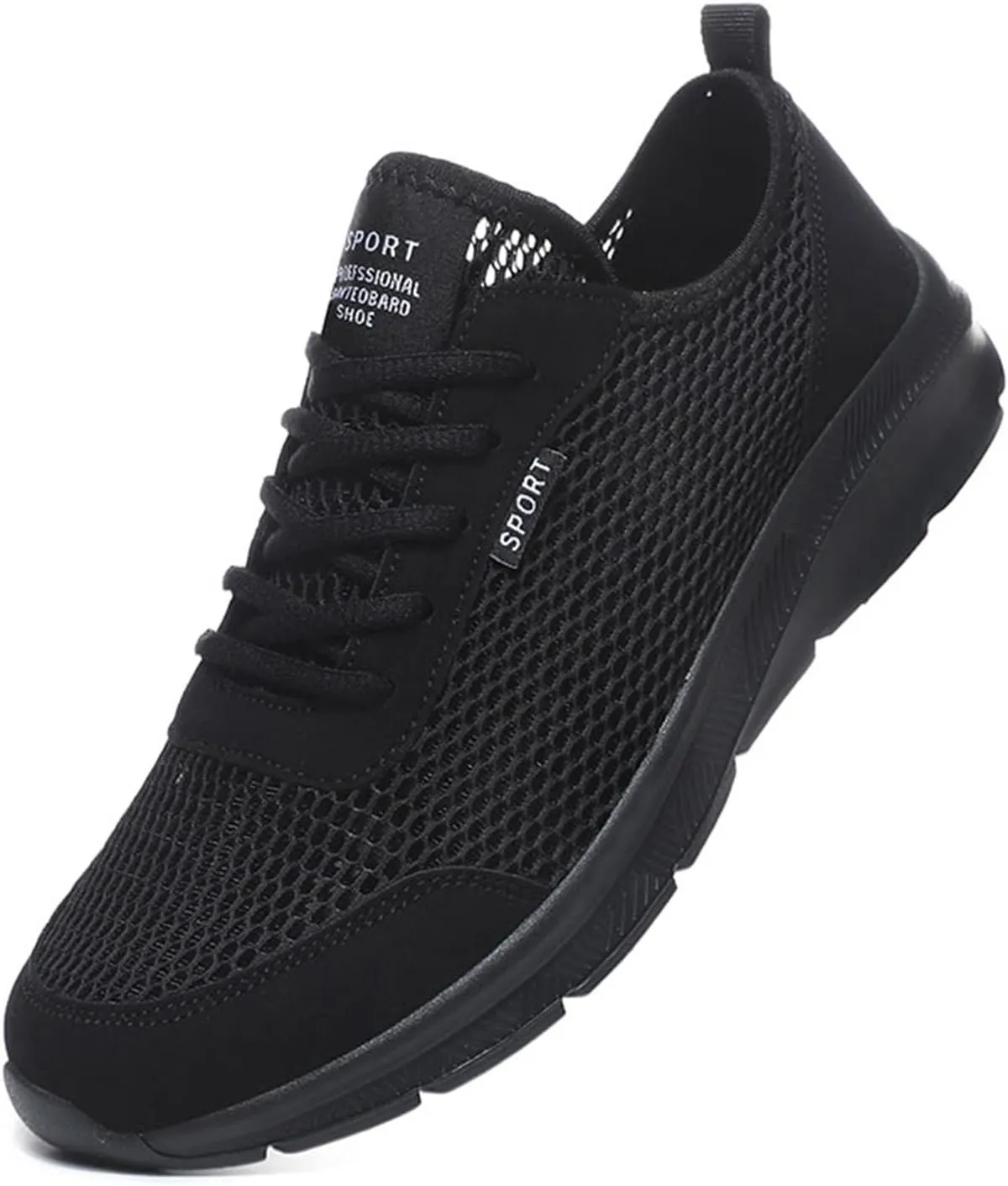 Fashion Summer Men Breathable Mesh Lightweight Comfortable Casual Shoes Mens Suede Classic Sneaker, 8