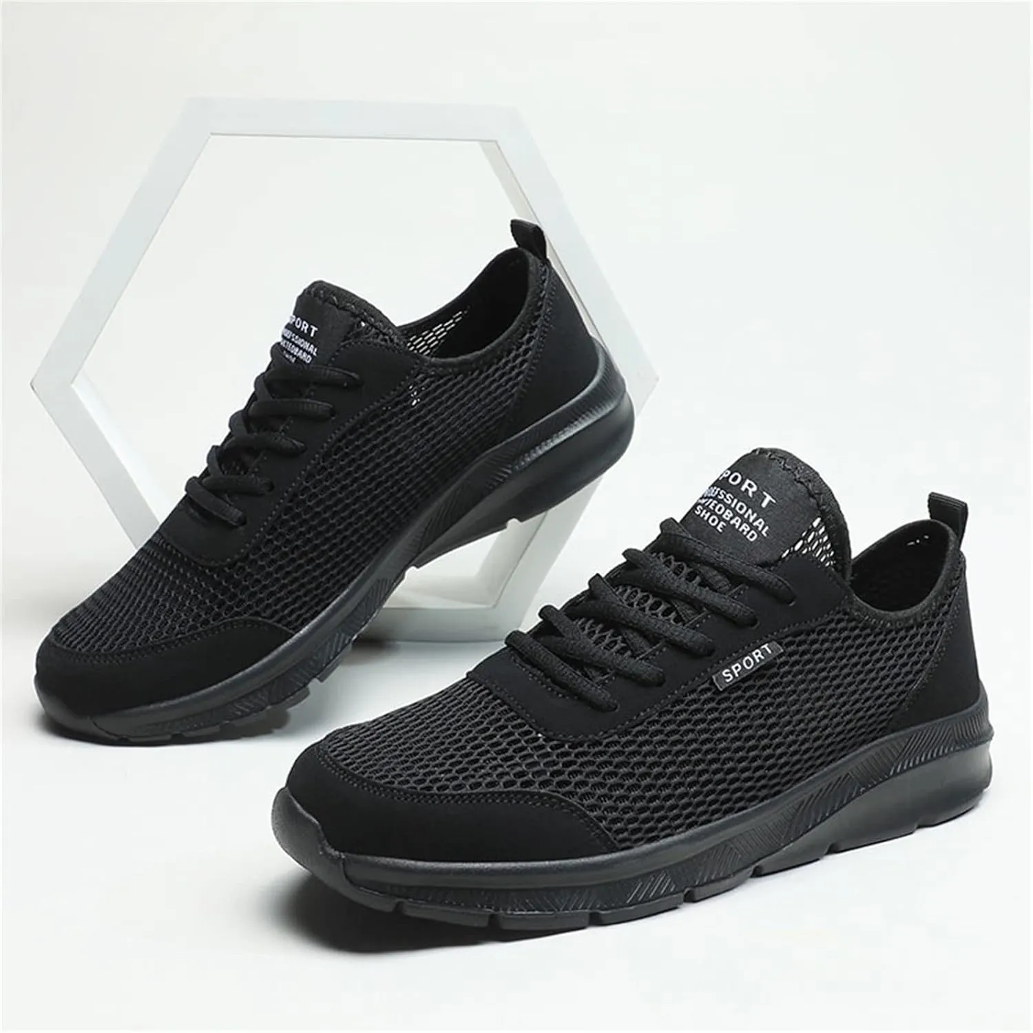 Fashion Summer Men Breathable Mesh Lightweight Comfortable Casual Shoes Mens Suede Classic Sneaker, 8