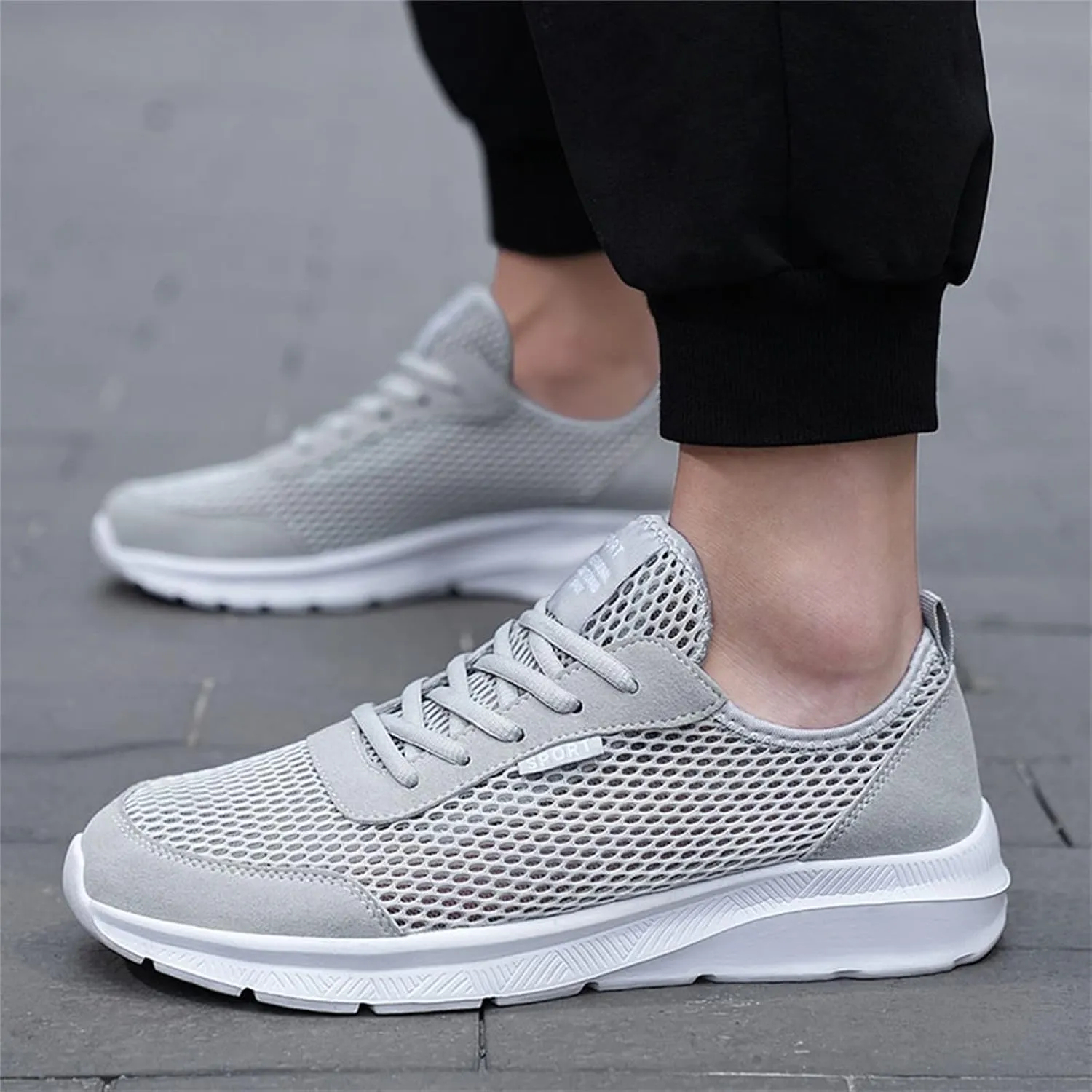 Fashion Summer Men Breathable Mesh Lightweight Comfortable Casual Shoes Sneaker Mens