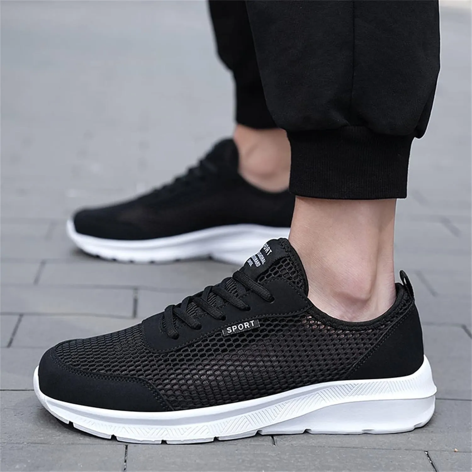Fashion Summer Men Breathable Mesh Lightweight Comfortable Casual Shoes Sneaker Storage for Men
