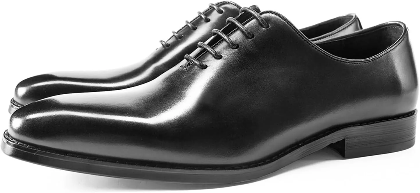 HASMI Men's Leather Shoes Business Formal Oxford Shoes Autumn British Style Groom Leather Shoes Men
