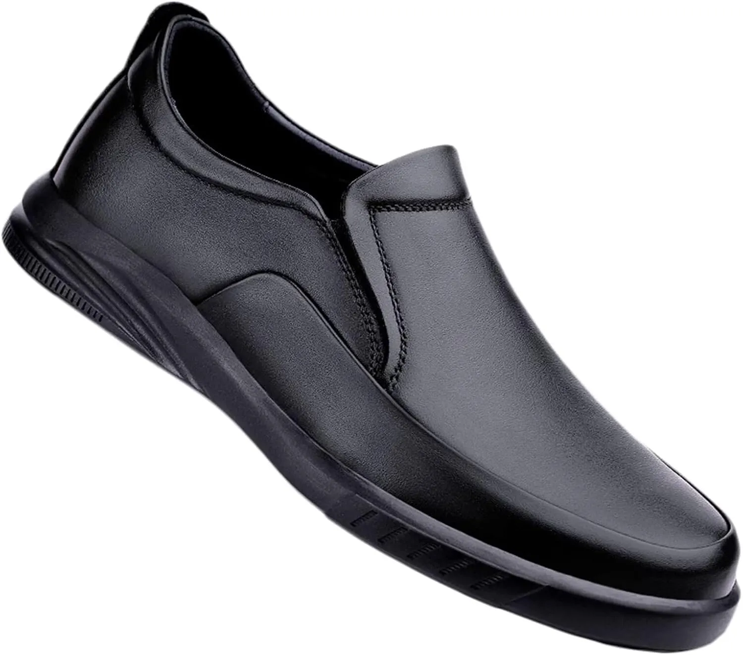 HNVAVQ Men's Leather Shoes Loafers Business Work Office Casual Outdoor Shoes Driving Walking Shoes