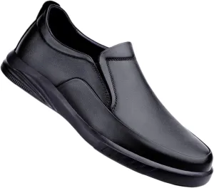 HNVAVQ Men's Leather Shoes Loafers Business Work Office Casual Outdoor Shoes Driving Walking Shoes