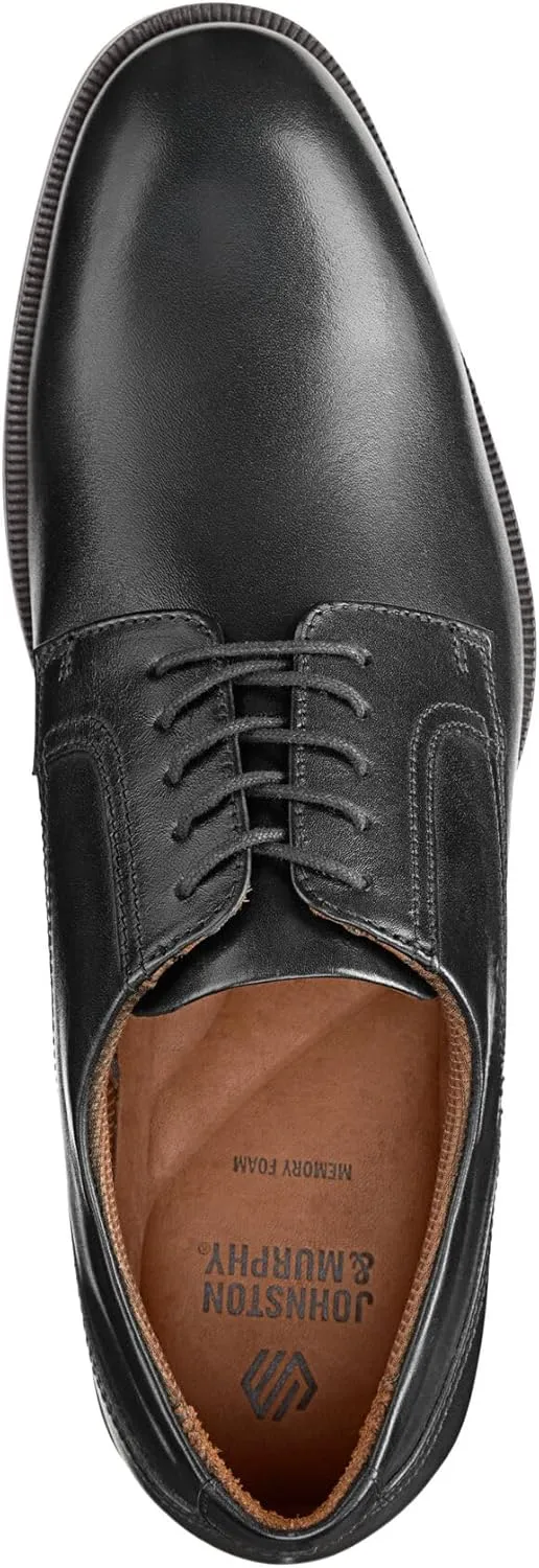 Johnston & Murphy Reeve Plain Toe Shoes, Men's Leather Shoes for Work & Casual Wear, Comfortable Shoes for Men