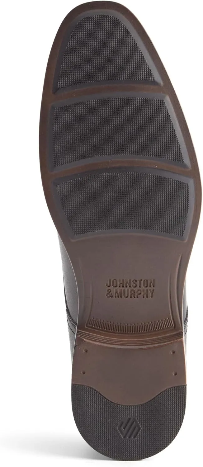 Johnston & Murphy Reeve Plain Toe Shoes, Men's Leather Shoes for Work & Casual Wear, Comfortable Shoes for Men
