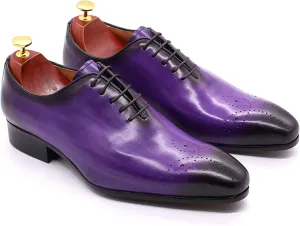 Men Formal Leather Lace Up Derby Shoes Lightweight Wear Resistant Lace up Pointed Toe Office Work Business Dress Shoes