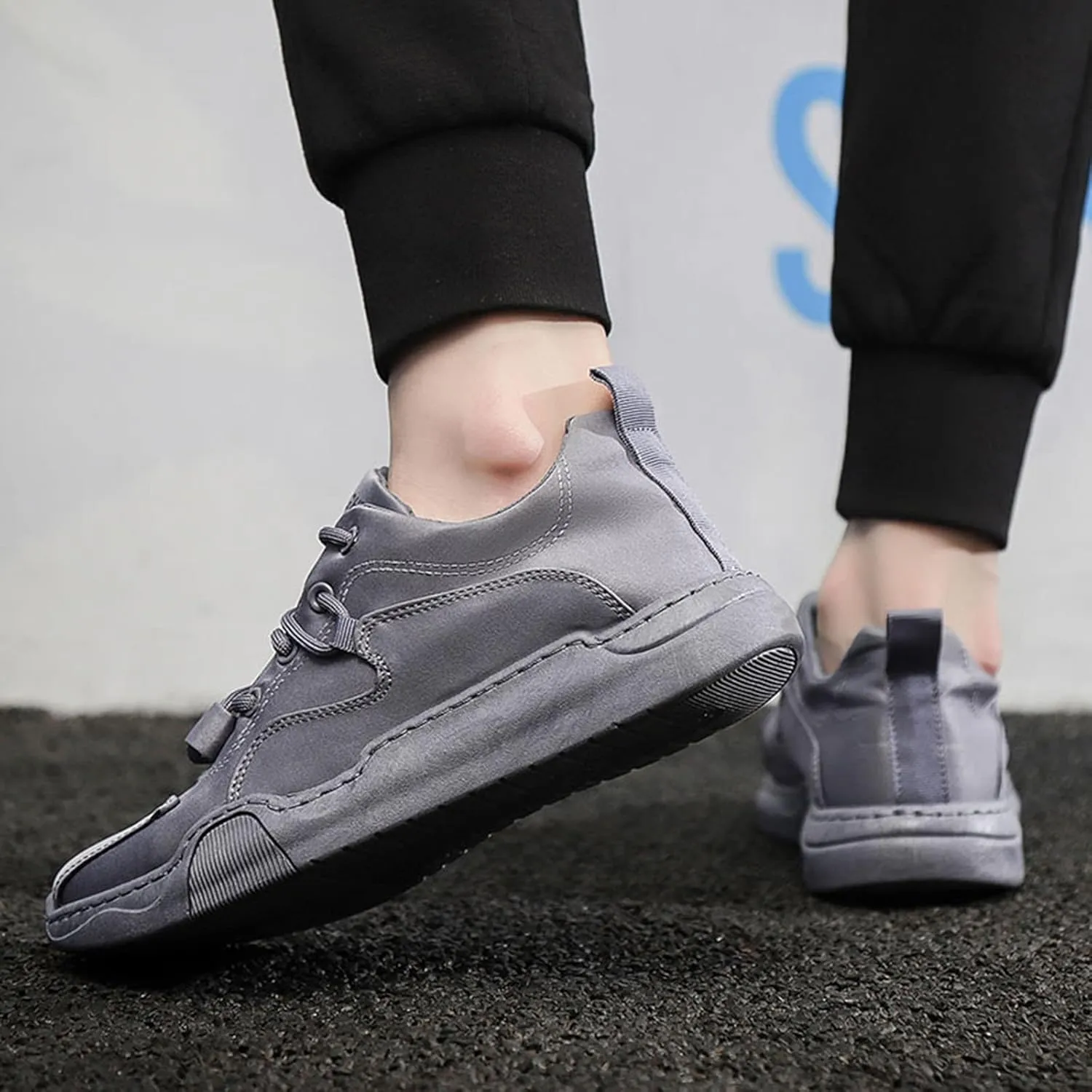 Men Low Top Breathable Ice Silk Casual Sneaker Mens Comfortable Casual Shoes