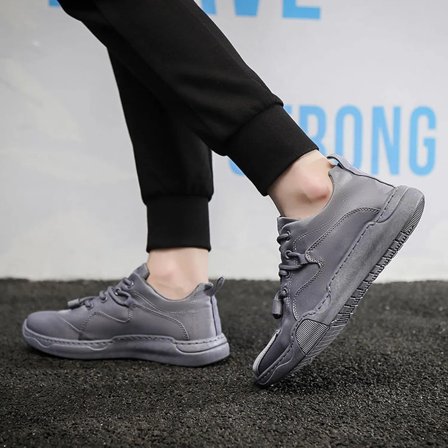 Men Low Top Breathable Ice Silk Casual Sneaker Mens Comfortable Casual Shoes