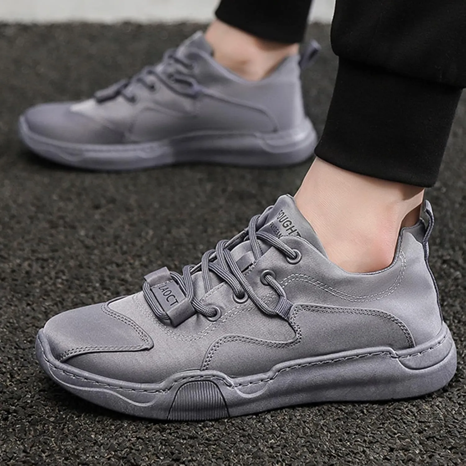 Men Low Top Breathable Ice Silk Casual Sneaker Mens Comfortable Casual Shoes