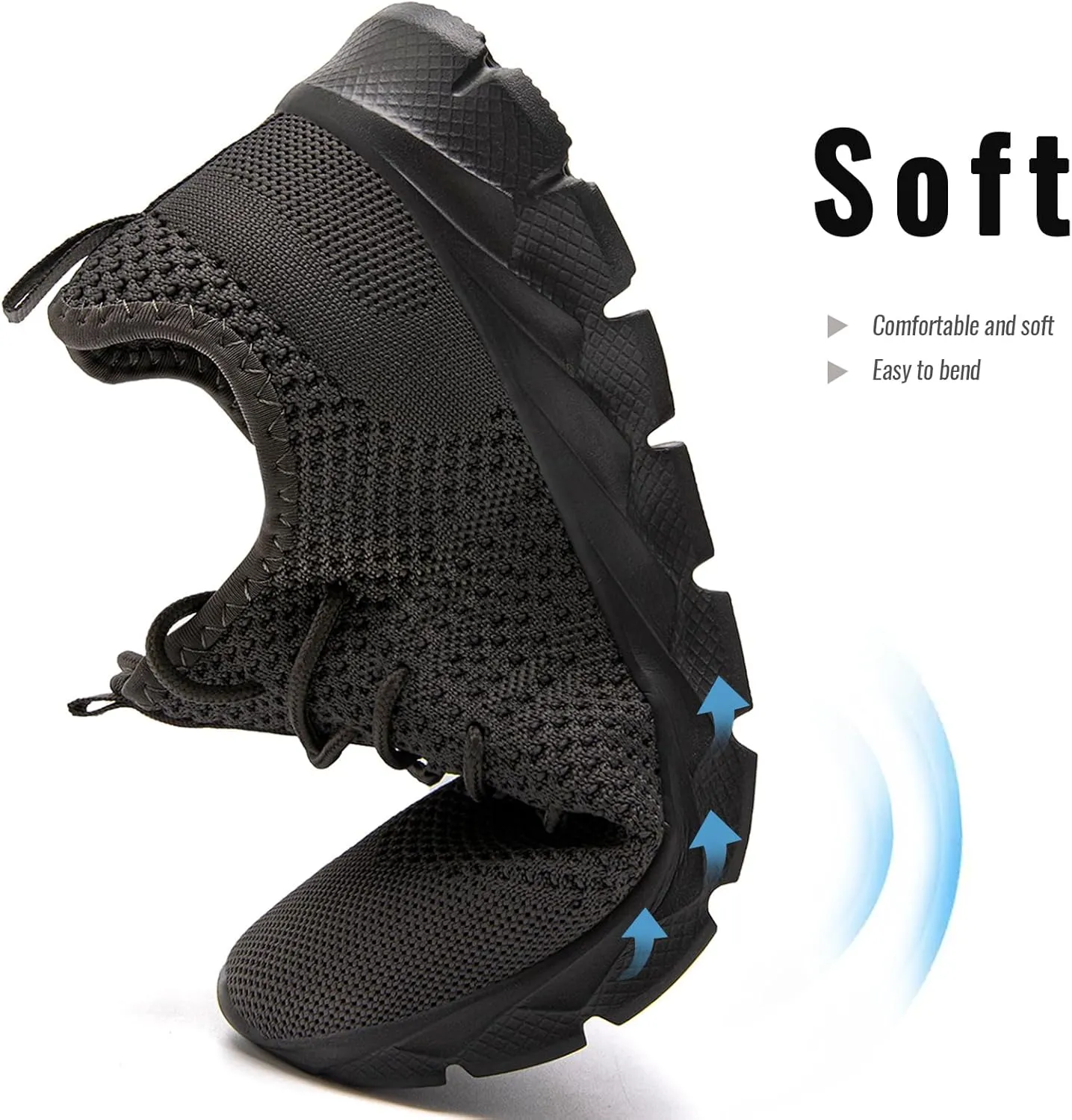 Men Running Shoes Tennis Walking Gym Slip On Athletic Fashion Sneakers Lightweight Breathable Sport Shoe