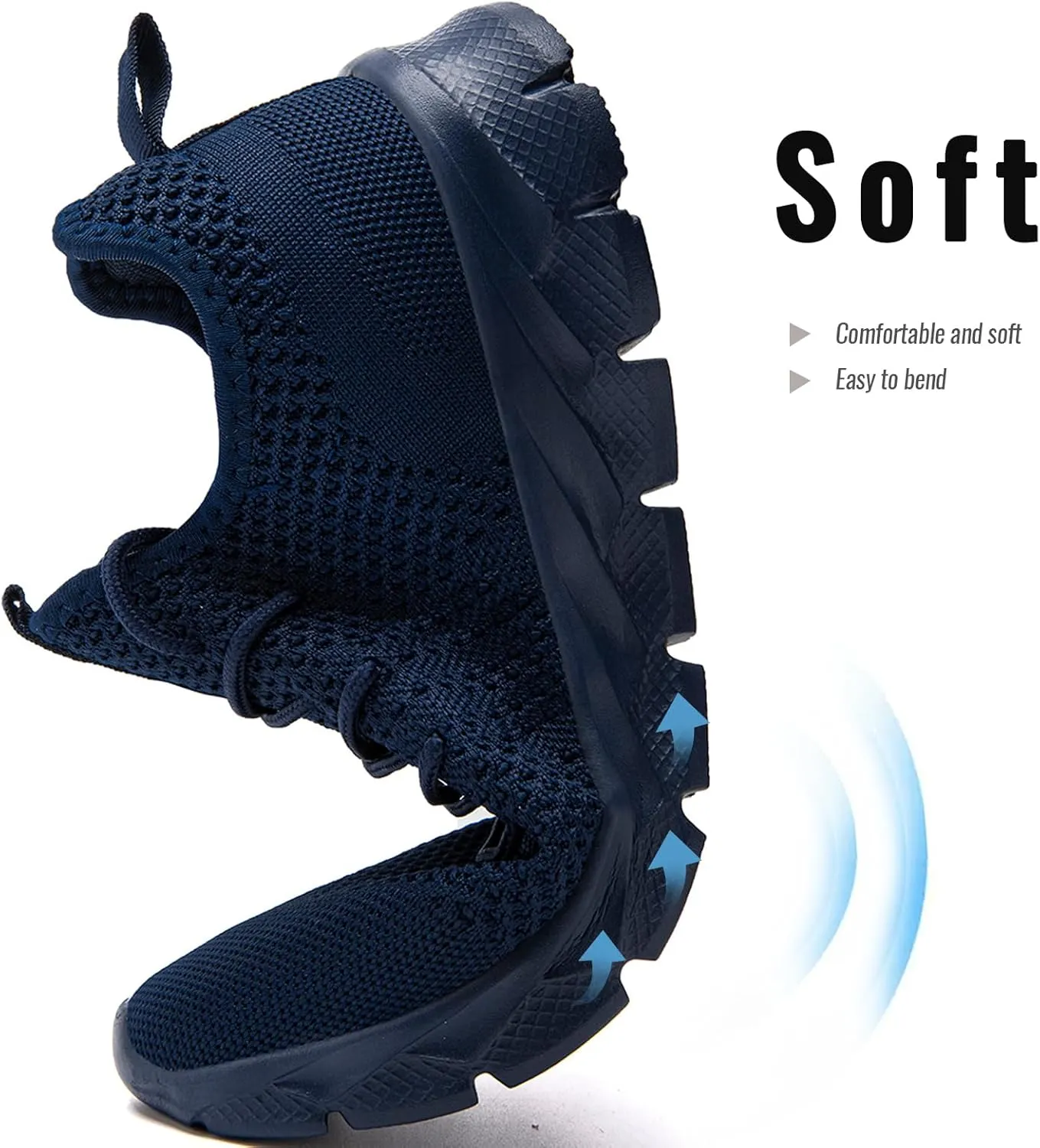 Men Running Shoes Tennis Walking Gym Slip On Athletic Fashion Sneakers Lightweight Breathable Sport Shoe