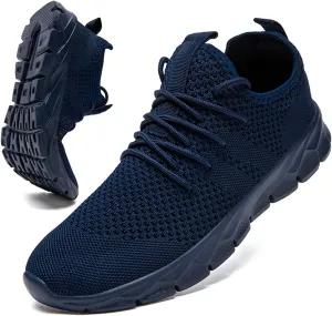 Men Running Shoes Tennis Walking Gym Slip On Athletic Fashion Sneakers Lightweight Breathable Sport Shoe
