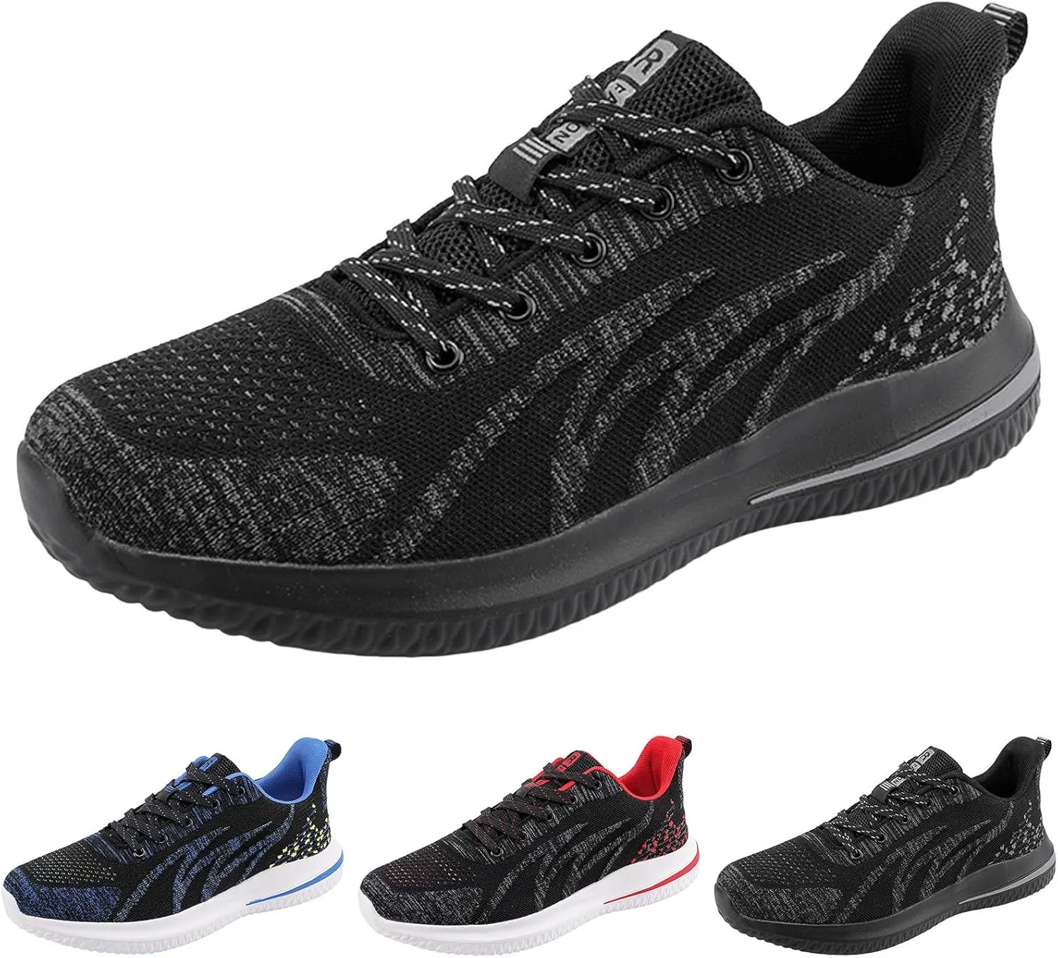 Men Sports Shoes Fashion New Pattern Mesh Breathable Lace Up Flat Bottom Comfortable Casual Shoes Mens Sneaker