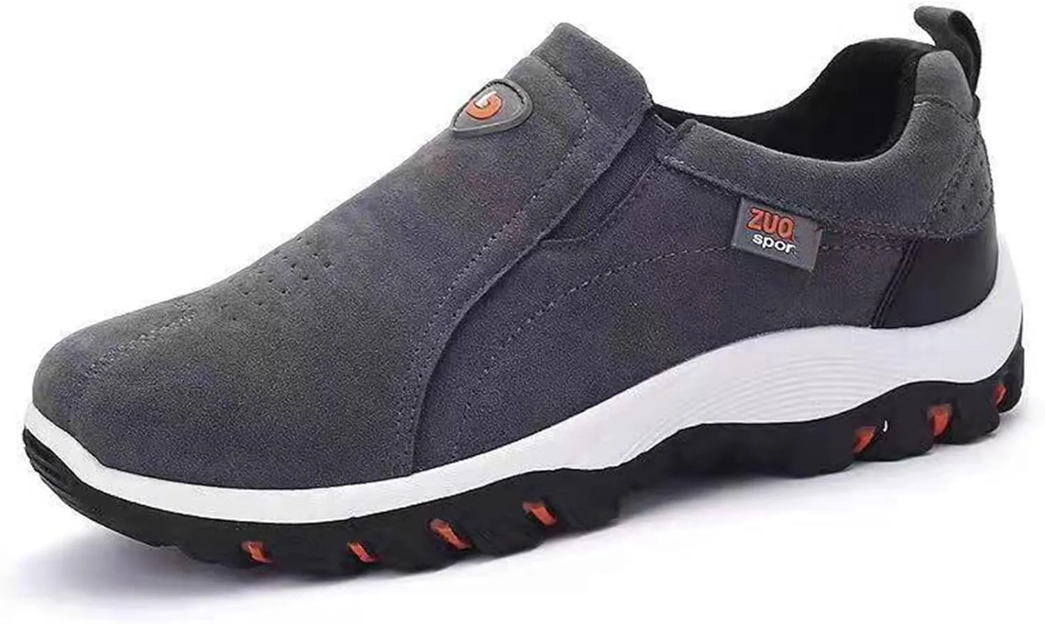Men's Canvas Slip-On Orthopedic Loafers Casual Breathable Non Slip Outdoor Flats Driving Sneakers for Plantar Fasciitis, for Pain Relief Walking Boat Shoes
