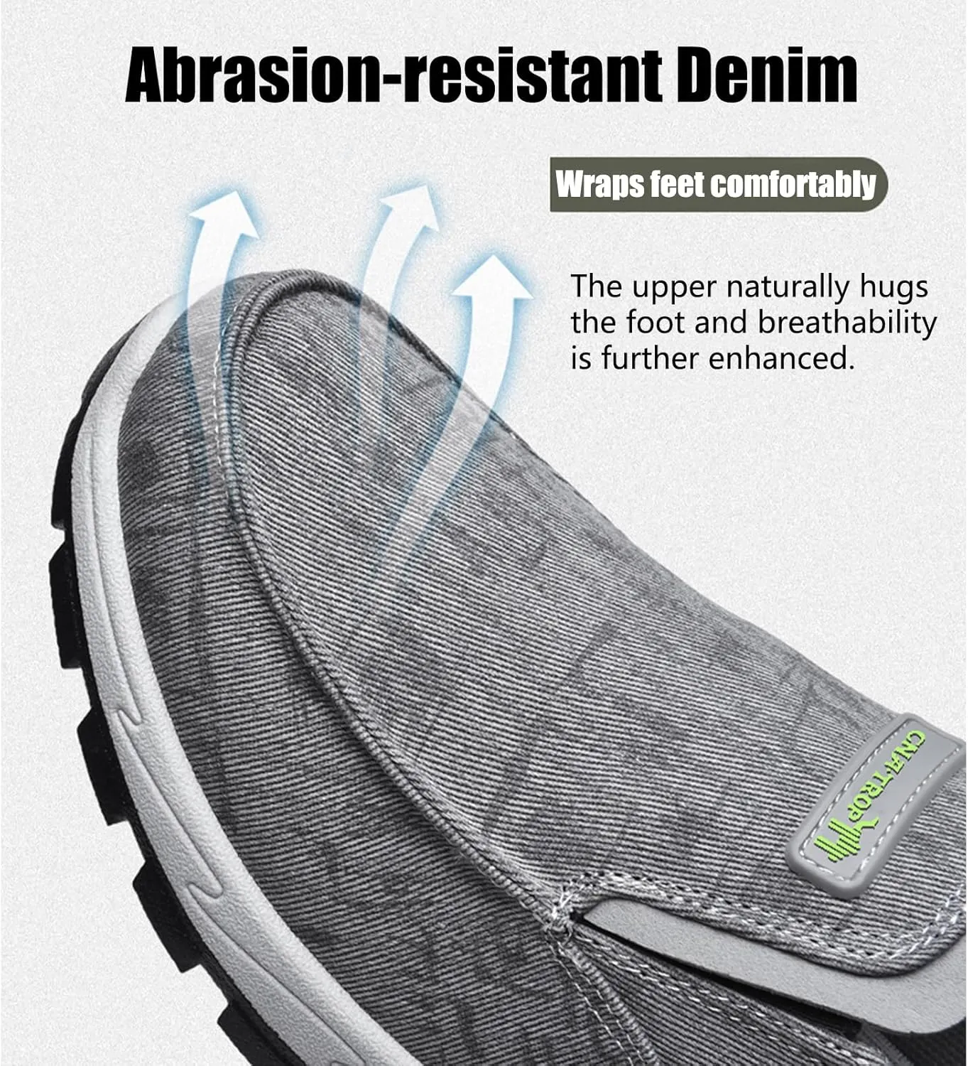 Men's Canvas Slip-on Orthopedic Loafers,Outdoor Breathable Non-Slip Fashion Flats Driving Sneakers Casual Walking Boat Shoes