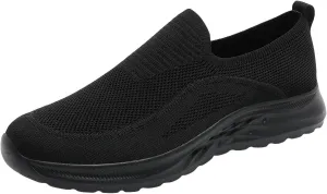 Men's Fashion Versatile Walking Shoes Comfortable Lightweight Casual Walking Shoe Soft Flat Soled Elderly Shoes