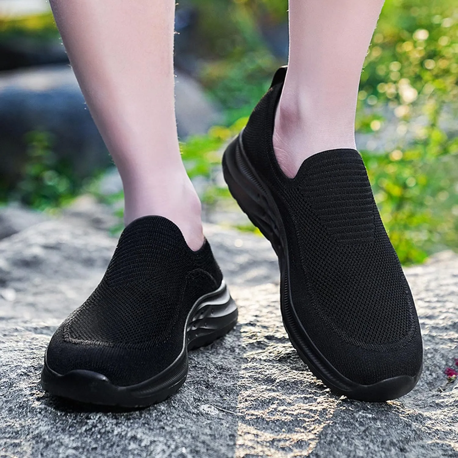 Men's Fashion Versatile Walking Shoes Comfortable Lightweight Casual Walking Shoe Soft Flat Soled Elderly Shoes